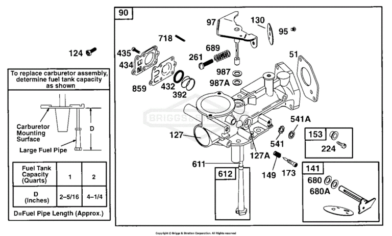 Briggs And Stratton Carburetor Diagram