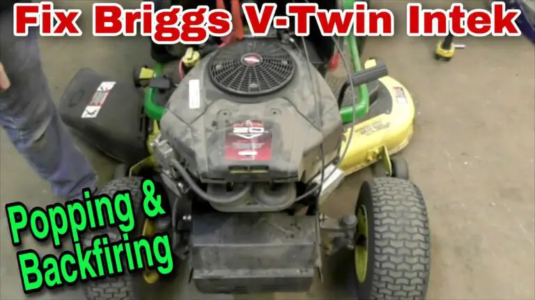 Briggs And Stratton Engine Popping