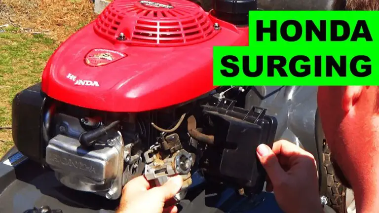 Honda Mower Surging Video