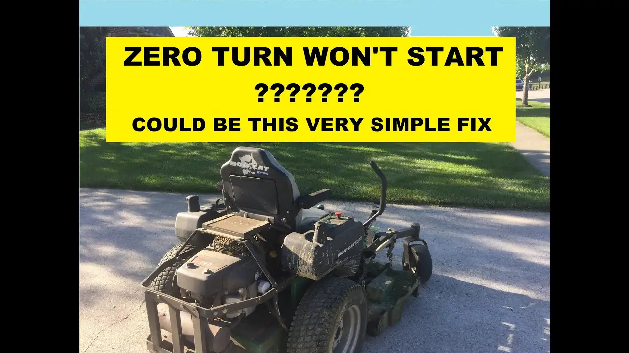 How To Move A John Deere Zero Turn Mower That Wont Start