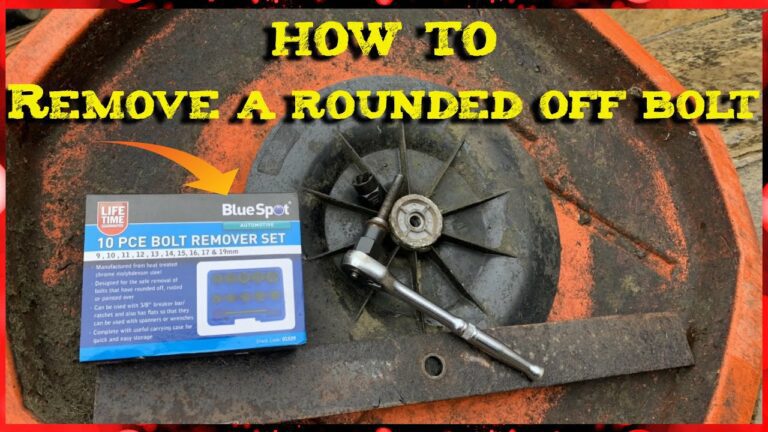 How To Remove Stripped Bolt From Lawn Mower Blade