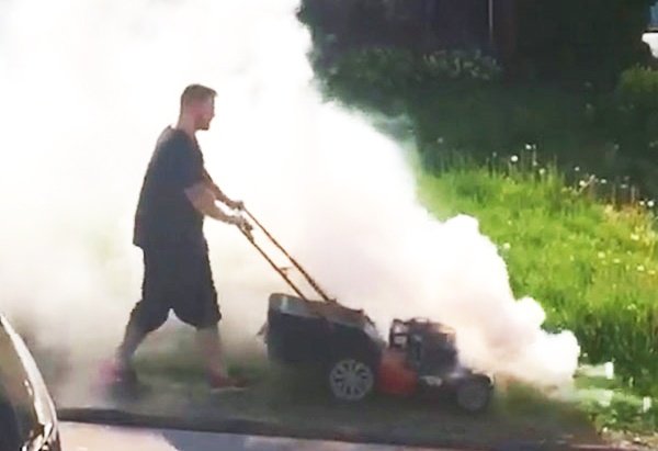 Is White Smoke From Lawn Mower Dangerous