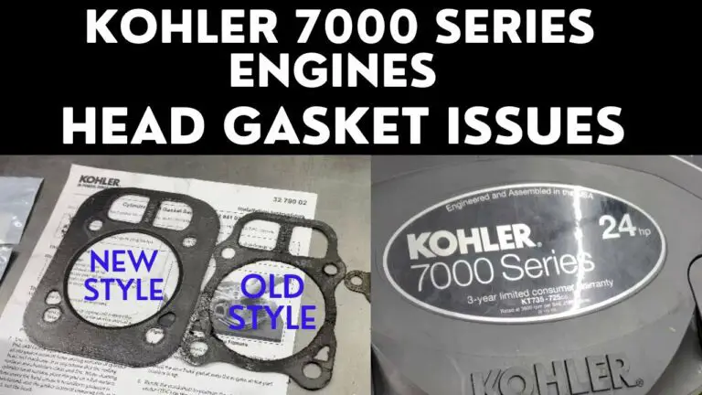 Kohler 7000 Series Problems