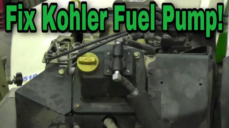 Kohler Fuel Pump Problems