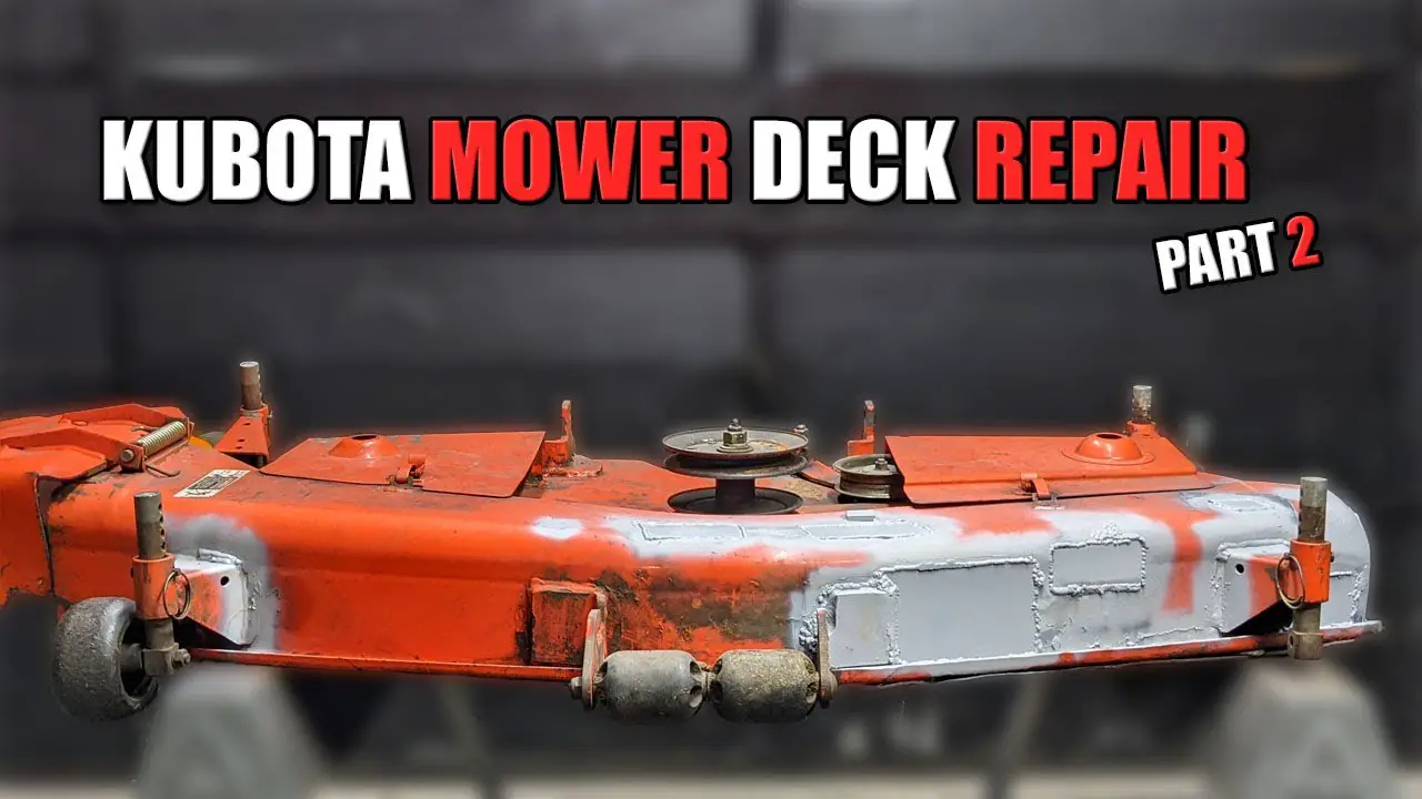 Kubota Mower Deck Problems