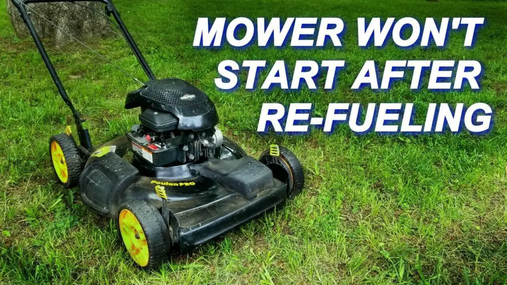 Lawn Mower Ran Out Of Gas Wont Start Outside Gear