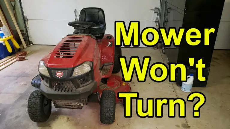 Lawn Mower Wheel Wont Turn