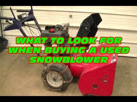 Should I Buy A Used Snowblower