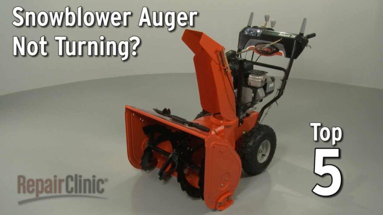 Snowblower Auger Stops When Hits Snow
